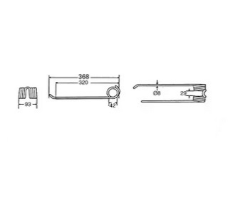 Zęby sprężyste LD Lely 4102314860KR