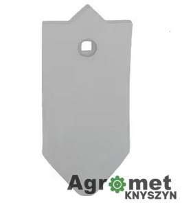Dziób zęba, 250x120 mm wzmocniony wygięty, 1-otw. pasujący do Unia