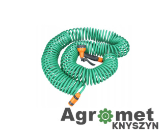 Garden Wąż spiralny 30m EVA OGRODOWY 659110 YM9033 wąż ogrodowy, pistolet 7 funkcji, przyłącze na kran 1/2 1899