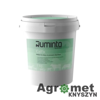 CALFIX - zatrzymuje biegunkę u cieląt i uzupełnia elektrolity, op. 1kg RUMINTA