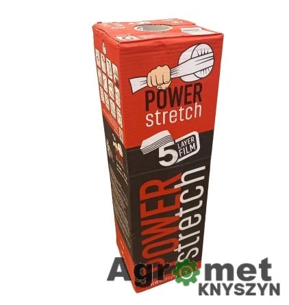 🌾 Folia do sianokiszonki Powerstretch 750 mm x 1500 m x 0,025 mm – 5-warstwowa, biała