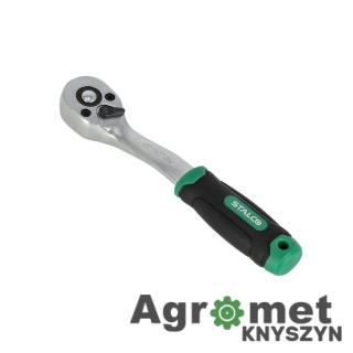 GRZECHOTKA ODGIĘTA 3/8 STALCO 72-ZĘBY 195 MM 48994