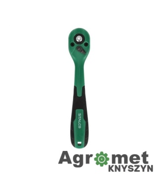 Grzechotka odgięta z powłoką kompozytową 1/4" 72 zęby 150mm STALCO S-54041 48996