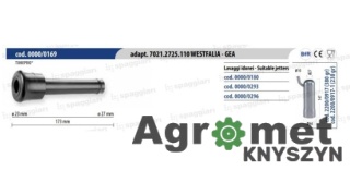 Guma strzykowa typ Westfalia WK1 7021.2725.110, 19 mm, 4szt., Spaggiari 70212725110 01-5734 015734