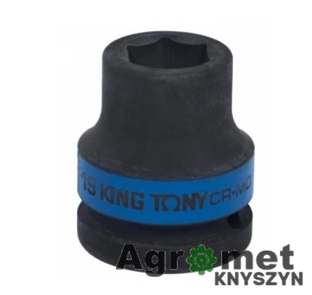 Klucz nasadowy 3/4", 19 mm – nasadka udarowa, czarna, King Tony