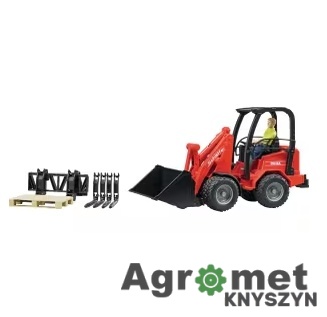 Bruder 02191 Ładowarka Schäffer 2034 z figurką i akcesoriami – model rolniczy w skali 1:16