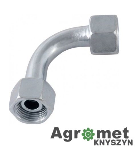 Kolanko hydrauliczne AA 18x18, 90° (M18x1.5 / M18x1.5)