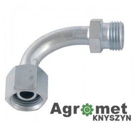 KOLANKO HYDRAULICZNE AB ŁUKOWE M14X1,5 - M14X1,5 KOLANO