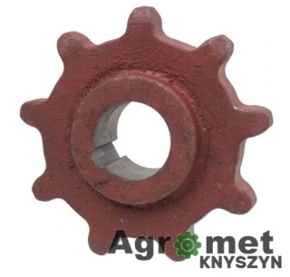 KOŁO ŁAŃCUCHOWE Z-9 504005126 Fi-40 BIZON 3020504005010 Koło łałcuchowe podajnika pochyłego, Z-9, pasuje do Bizon