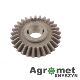 KOLO STOŻKOWE ZĘBATE PRZEKŁADNI II ROZRZUTNIK Z-29 FI 42 DWA WPUSTY 10 12