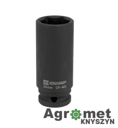 Klucz nasadowy udarowy przedłużany 6-kt. 1/2", 24 mm
