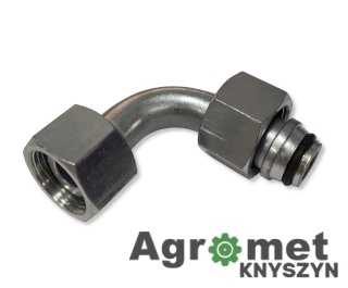 Kolanko hydrauliczne metryczne ŁUKOWE AA 90 18/18 M18x1.5/M18x1.5 KAA18X18