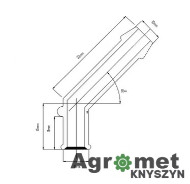 Złącze kolankowe pompki hamulcowej/sprzęgłowej Valeo/FTE – 9910069