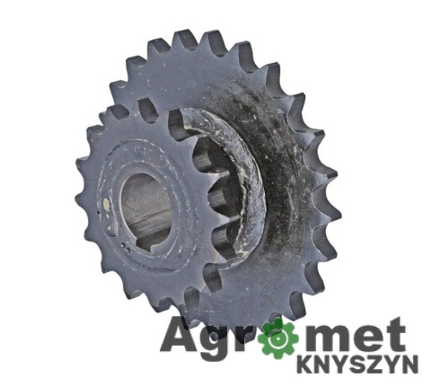 Koło łańcuchowe podwójne Z-25 / Z-16 do podajnika (31805276207000)