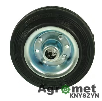 Koło metalowo-gumowe z tulejką 100 mm – wytrzymałe i ciche w pracy