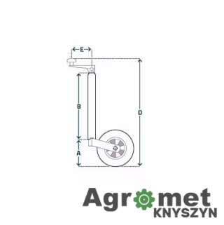 Koło Podporowe, Pełne Gumowe