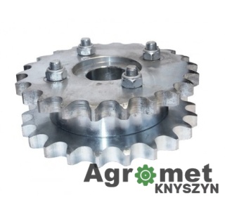 Koło łańcuchowe Z-562 000.085.000 000085000 PODWÓJNE SKRĘCANE ŚRUBAMI OŚKA 45 METAL-FACH