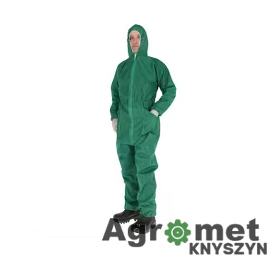 Kombinezon jednorazowy Kerbl 2XL, zielony, 70 g/m²