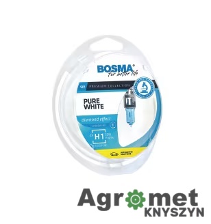 BOSMA ŻARÓWKI H1 PURE WHITE 12V 55W P14,5s (komplet 2 sztuki)