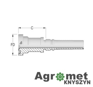Końcówka 4sh-Dn25 Kołnierz O 47,6 Mm