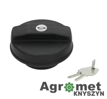 Korek wlewu paliwa z kluczykiem John Deere AL113087