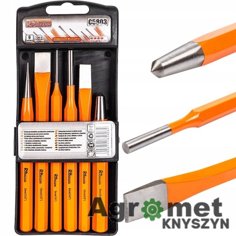 Zestaw 6 wybijaków, przecinaków i punktaków RICHMANN C5803