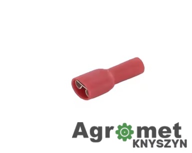 Końcówka przewodu płaska nasadkowa żeńska, czerwona 0.5–1 mm² 6.4x0.8 mm