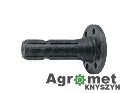 Końcówka wałka przekaźnika mocy 1 3/8", 6 wpustów, długość 120 mm – Renault / Deutz-Fahr