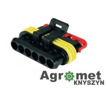 Obudowa gniazda kostki 6-pin żeńska LA89014KR – Superseal IP67