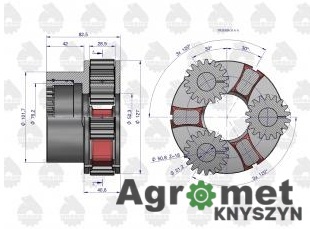 Kosz satelit reduktora 899711M91. 3130081K91 kpl. MF3 ORYGINAŁ URSUS