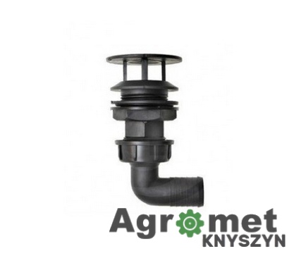 Króciec ssawny beczki z kolanem, 32 mm | fi 52