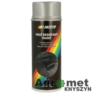 Lakier żaroodporny 800°C, srebrny 400 ml – Motip 04032