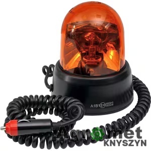 Lampa błyskowa 12V na magnes Ø130 mm (wys. 140 mm)