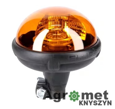 Sacex AUEF122423 – Lampa błyskowa 21W 12/24V na uchwyt DIN, pomarańczowa, obrotowa, Ellipse