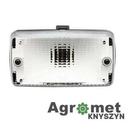 Lampa cofania prostokątna 12/24V – biała tylna lampa żarowa, montaż na śrubę