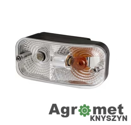 Prostokątna prawa lampa kierunkowskazu i światła postojowego Wesem