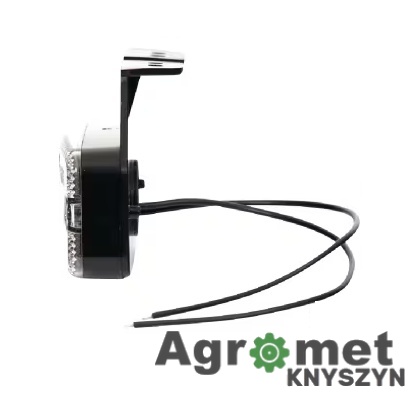 Lampa obrysowa LED Waś 225z – biała, prostokątna, 12/24V, przykręcana