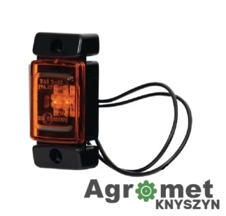 Lampa Obrysowa Led, 278 Boczna Pomarańczowa 12/24v