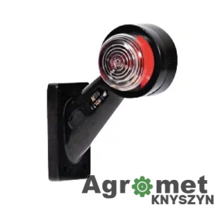 Lampa Obrysowa Przednio-Tylna 30° Krótki Halogen 12v Lub 24v Gopart