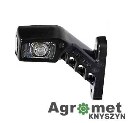 Lampa obrysowa LED Kramp LA30010 – lewa, 12/24V, zagięta, czerwona/biała/pomarańczowa, przykręcana