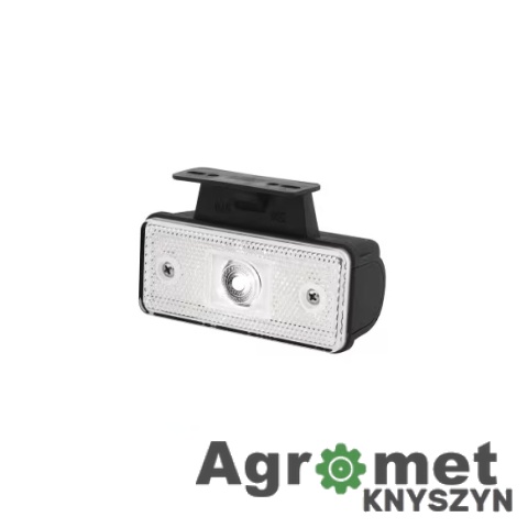 Lampa pozycyjna/obrysowa LED Waś 105KZ, przednia, 12/24V – biała