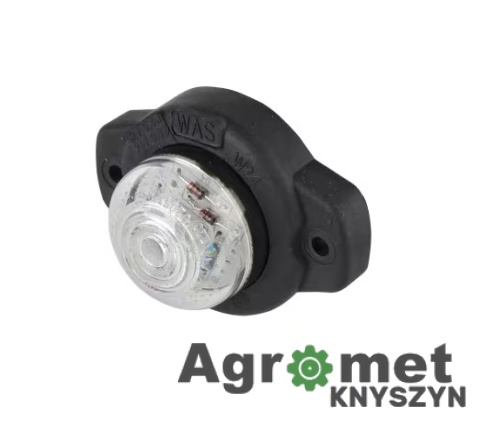 Lampa obrysowa LED Waś 127 – cytryna, tylna, 12/24V – czerwona