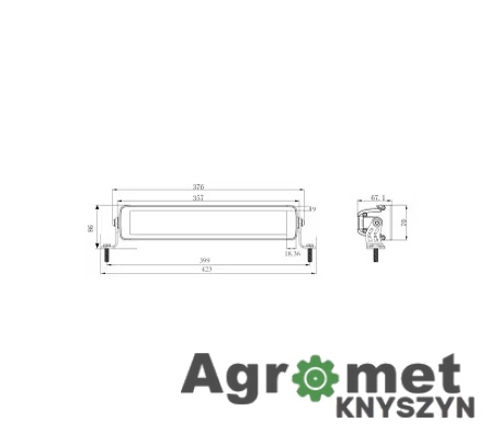 Lampa Robocza LED Kramp BLACK Serii – 120W, 10080lm – Moc, Styl i Innowacja w Jednym!