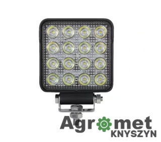 Lampa Robocza Kwadratowa Led, 25w 3040lm Światło Skupione