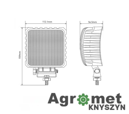 Lampa Robocza LED Kramp – 48W, 3840lm – Ekstremalna Wytrzymałość i Szerokie Pole Widzenia