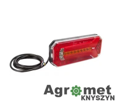 Lampa Tylna Zespolona LED Kramp – 7 Funkcji, Dynamiczny Kierunkowskaz, Pełny Zestaw Bezpieczeństwa