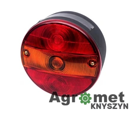 Lampa Tylna Zespolona Waś (W-19L) – Lewa, Ø 142 mm, Uniwersalna 12/24V