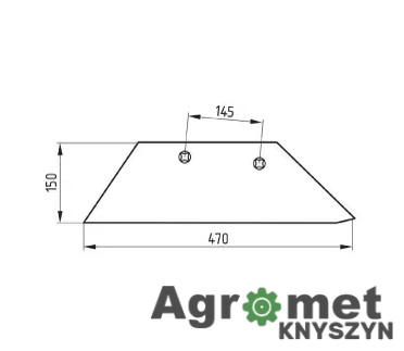 Lemiesz Dziobowy Prawy Mølbro 14" – Zamiennik do Pługów Överum (Korpus SR)