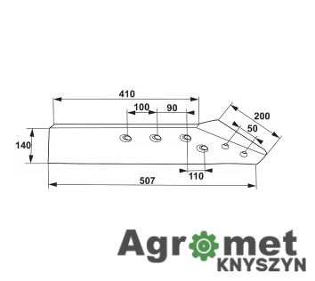 Lemiesz Prawy 14" B2 – Wysokiej Jakości Zamiennik do Pługów Grégoire-Besson