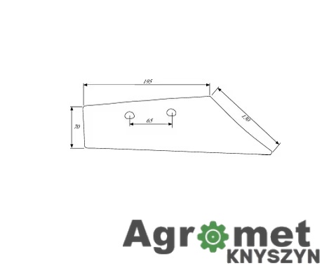 Lemiesz Przedpłużka Prawy do Kuhn ZR / ZH (631108) – Marka Kramp